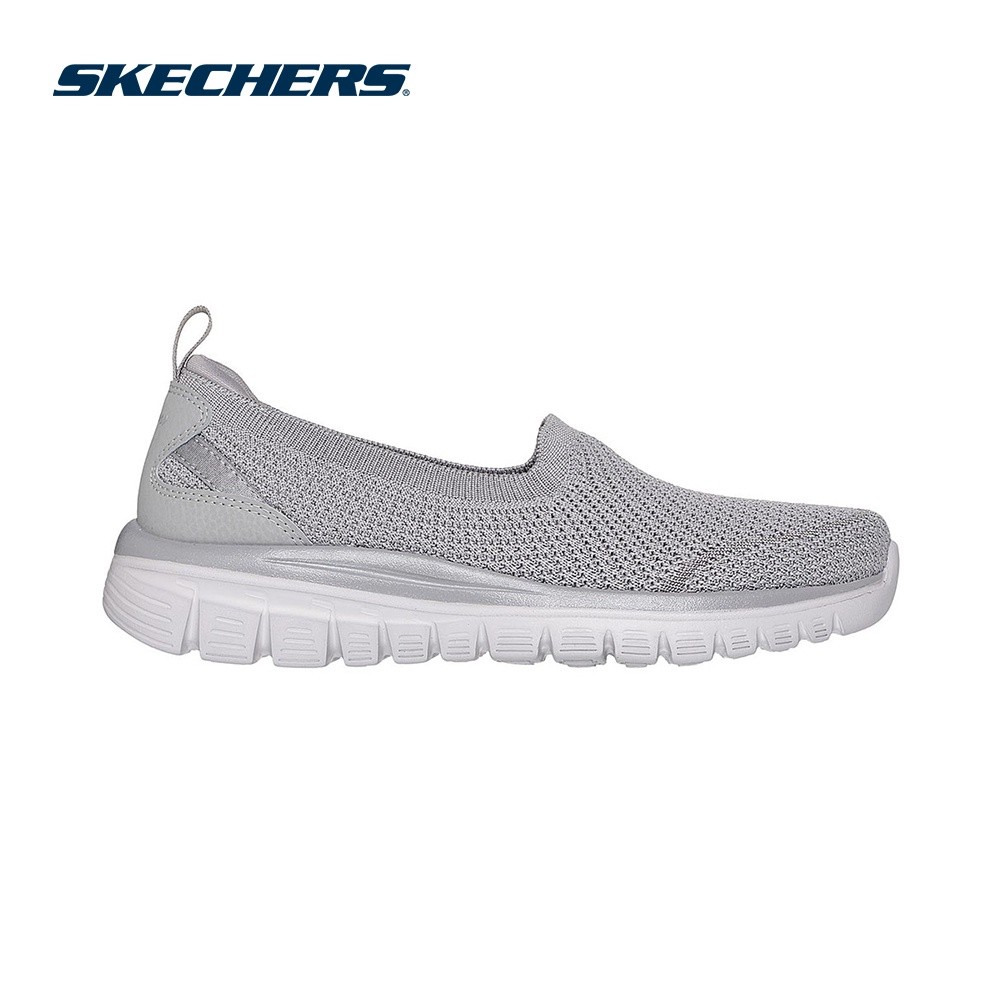 Skechers สเก็ตเชอร์ส รองเท้าผู้หญิง Women Modern Comfort Graceful Breezestep Shoes - 100739-GRY Air-Cooled Memory Foam