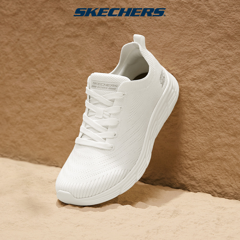 Skechers สเก็ตเชอร์ส รองเท้าผู้หญิง Women Bobs B Flex Lo Bobs Sport Shoes - 117591-WHT - Memory Foam
