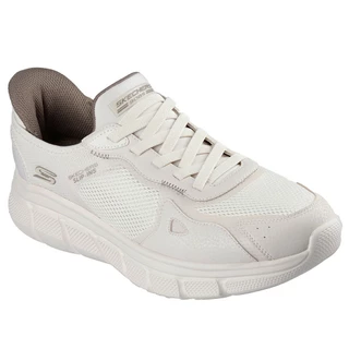 Skechers สเก็ตเชอร์ส รองเท้าลำลองผู้ชาย Men Slip-ins Bobs B Flex Casual Shoes - 118314-NAT Memory Foam