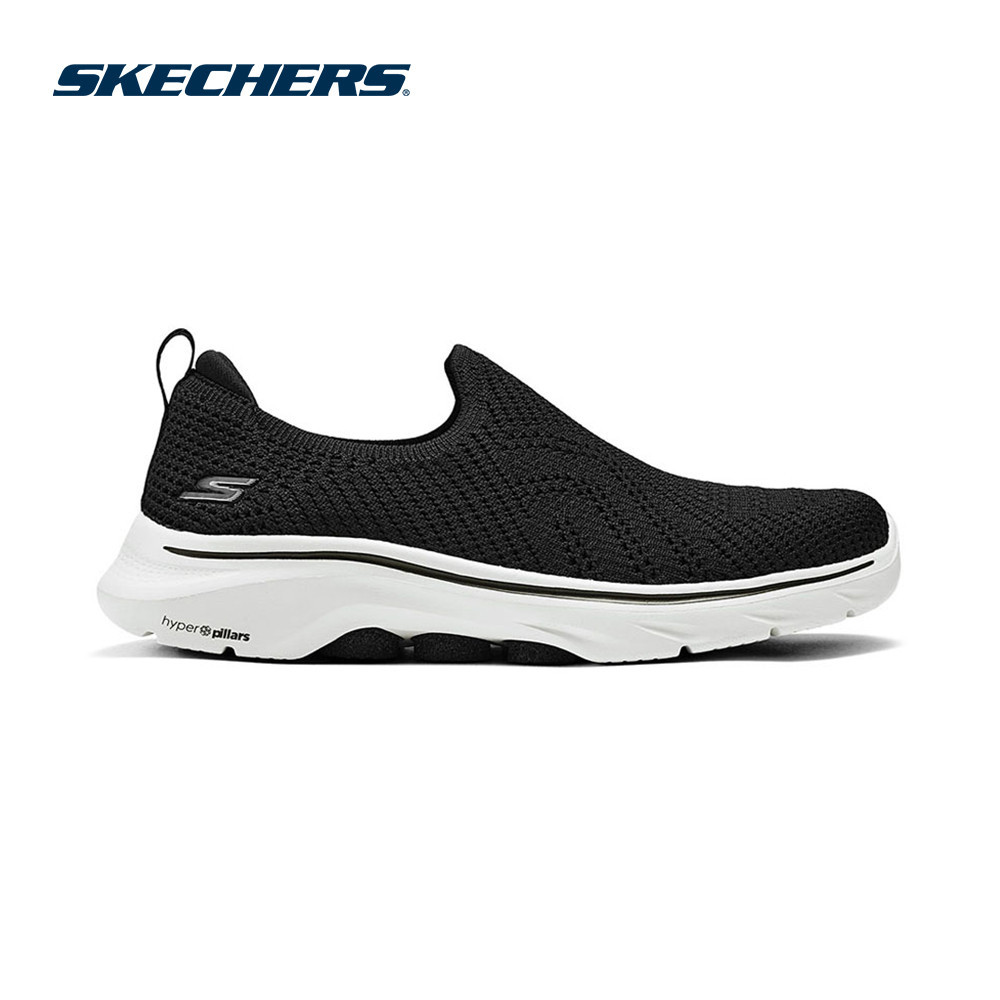 Skechers สเก็ตเชอร์ส รองเท้าผู้หญิง Women GOwalk 7 GOwalk Shoes - 125204-BKW - Air-Cooled Goga Mat