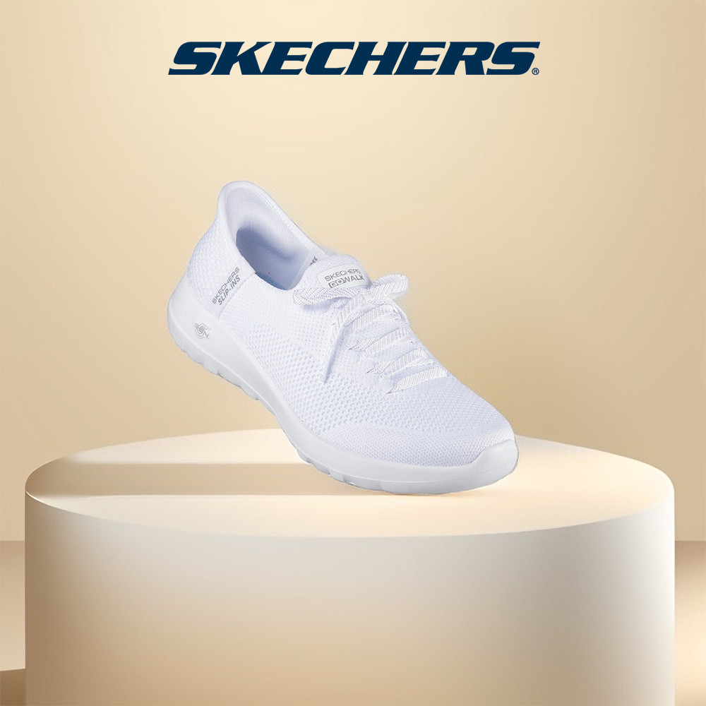 Skechers สเก็ตเชอร์ส รองเท้าผู้หญิง Women GOwalk Joy GOwalk Shoes - 124649-WHT - Air-Cooled Memory Foam
