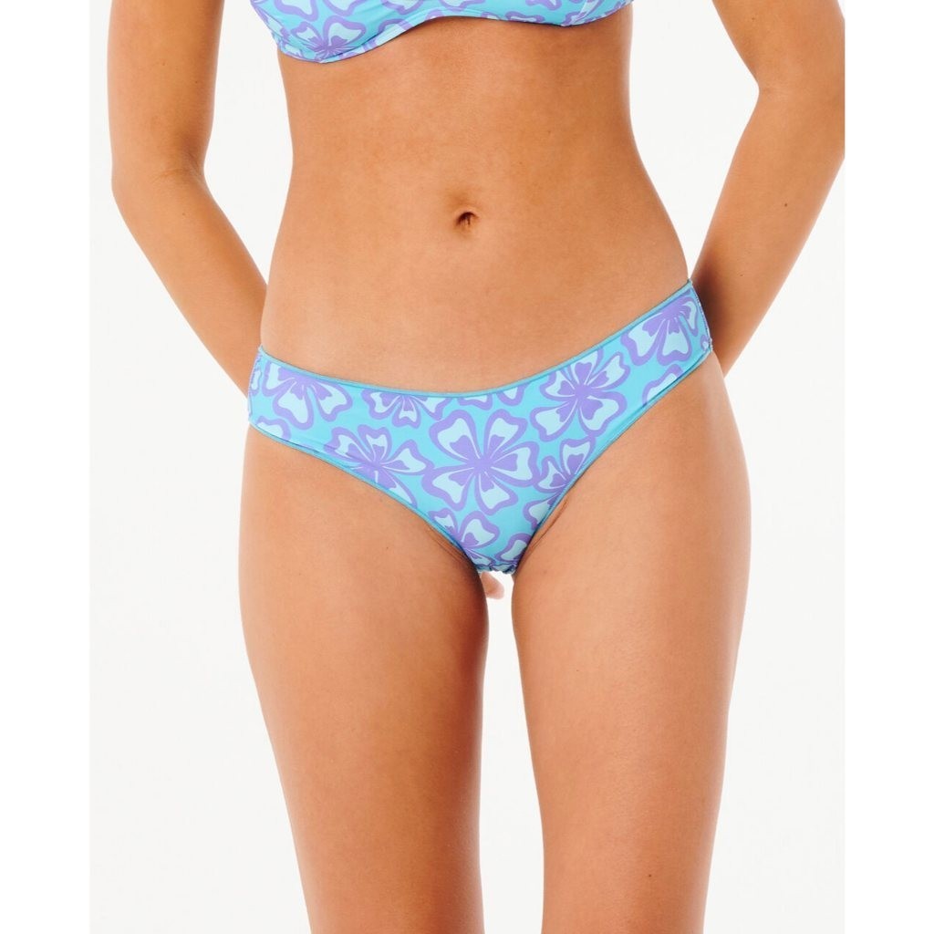 RIPCURL เซ็ตชุดว่ายน้ำ บิกินี่ลายดอก 0P6WSW NEON ISLES SLIDING TRI TOP & CHEEKY HIPSTER W25 — صورة 8
