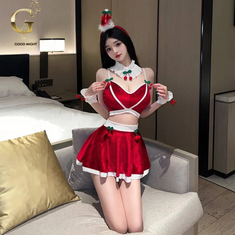 ชุดแซนตี้ ชุดคริสต์มาสต์ ชุดคอสเพลย์ รุ่น Z904 (of) 🏆เกรดพรีเมี่ยมแท้ เซ็กซี่ Goodnigt888