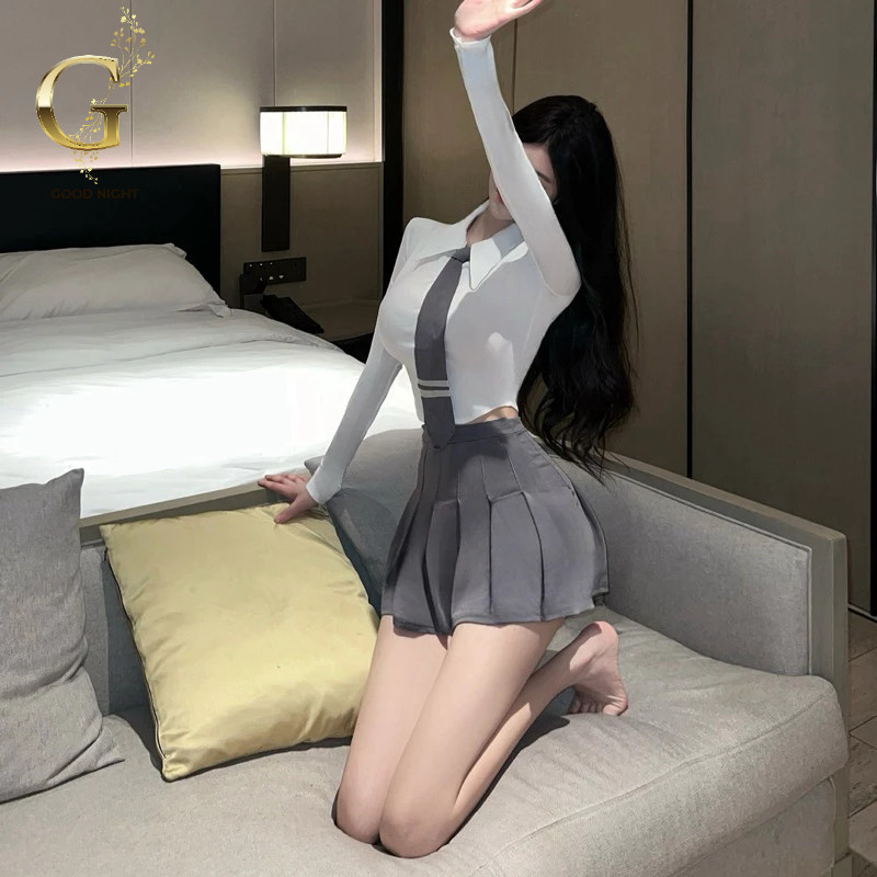 ชุดนักเรียน ชุดคอสเพลย์ รุ่น N908 เน็คเทา 🏆เกรดพรีเมี่ยมแท้