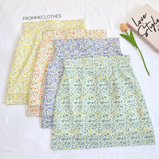 ☂️กระโปรงทรงเอผ้าซากุระพิมลายดอก(XS-5XL)