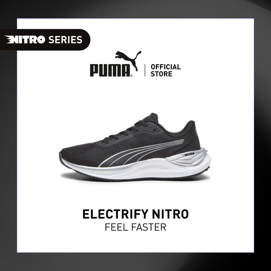 PUMA RUNNING - รองเท้าวิ่งผู้หญิง Electrify NITRO 3 สีดำ  - 37845601