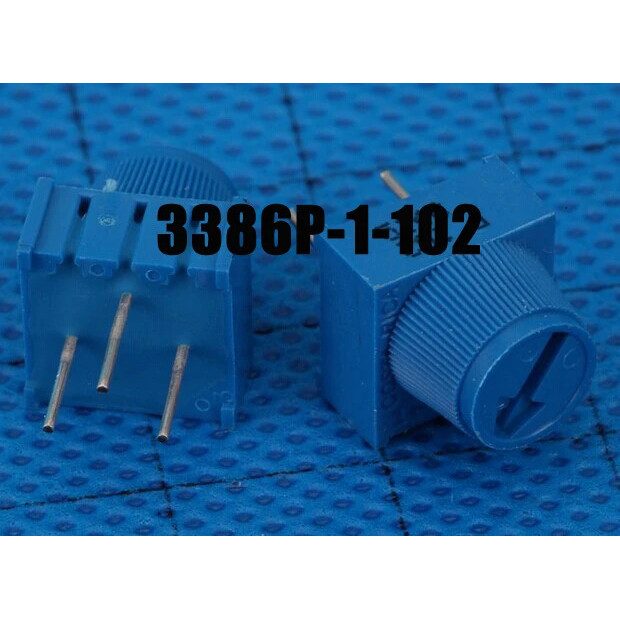 จัดส่งฟรี 50 ชิ้น ตัวต้านทานแบบปรับได้ 3386P-1-102 3386P-1-102TLF โพเทนชิโอมิเตอร์ปรับ 1K พร้อมปุ่ม 