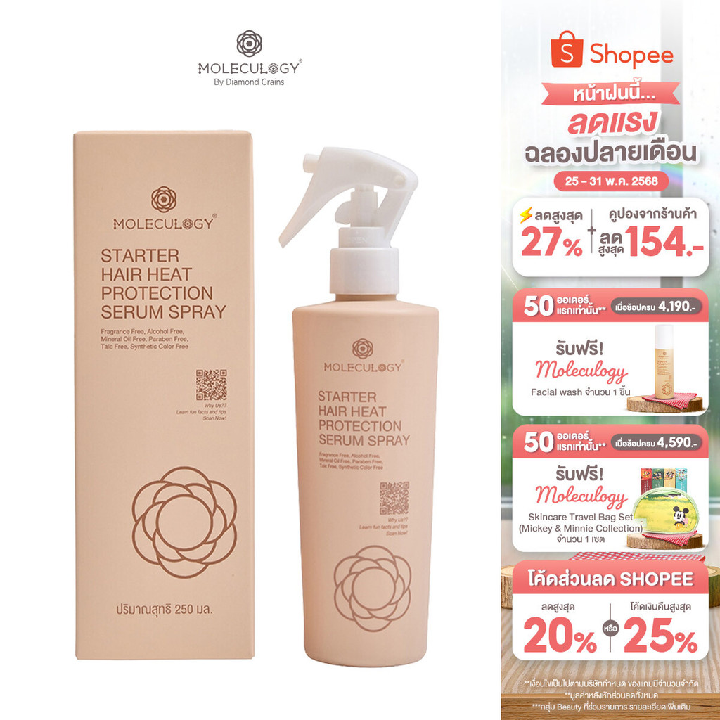 Moleculogy Starter Hair Heat Protection Serum Spray