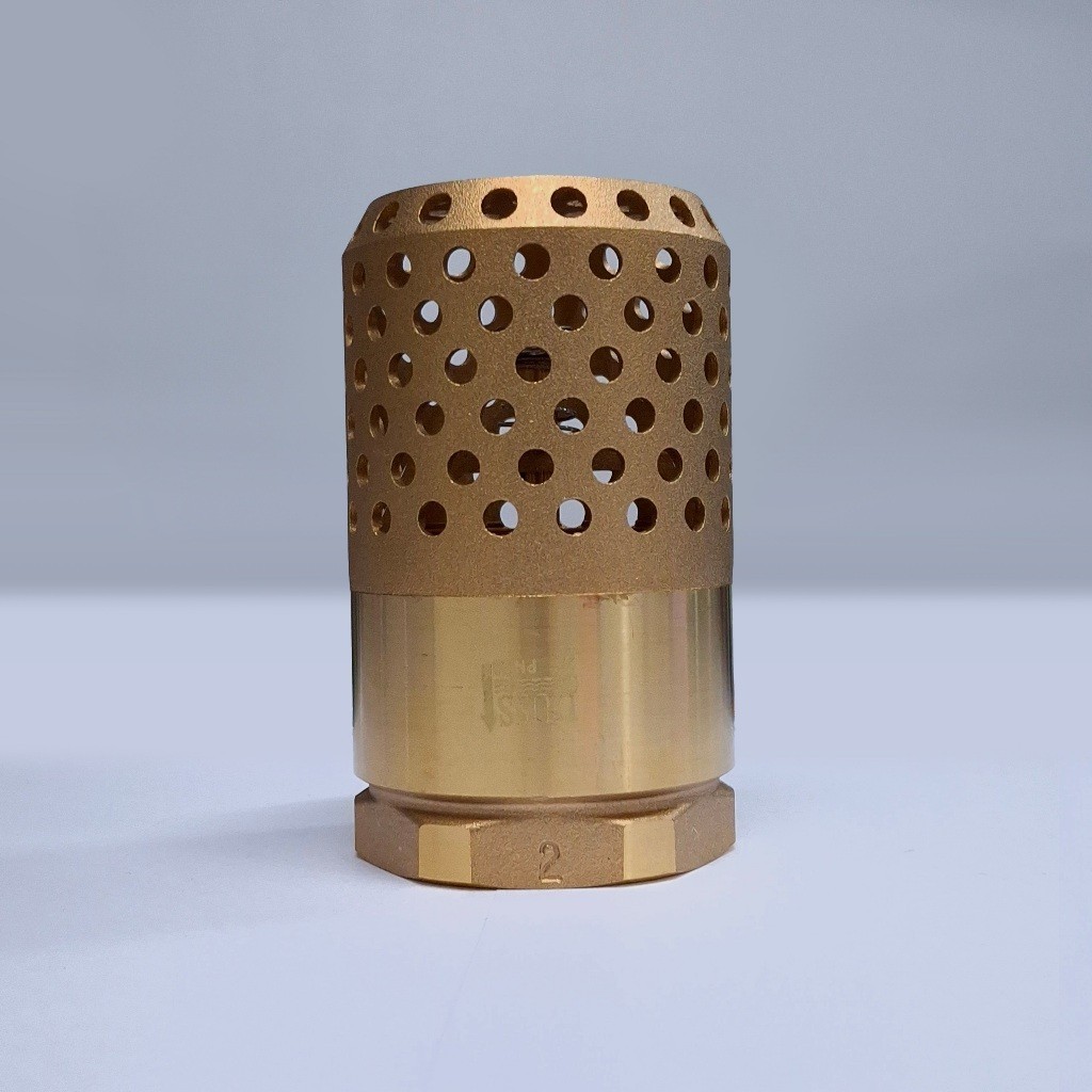 สปริงฟุตวาล์ว รังผึ้ง (ทองเหลือง) DUSS : 3/4 (6 หุน), 1 นิ้ว, 1-1/2 นิ้ว, 2 นิ้ว วาล์วกันย้อน ดัส หัวกะโหลก - รูปที่ 4