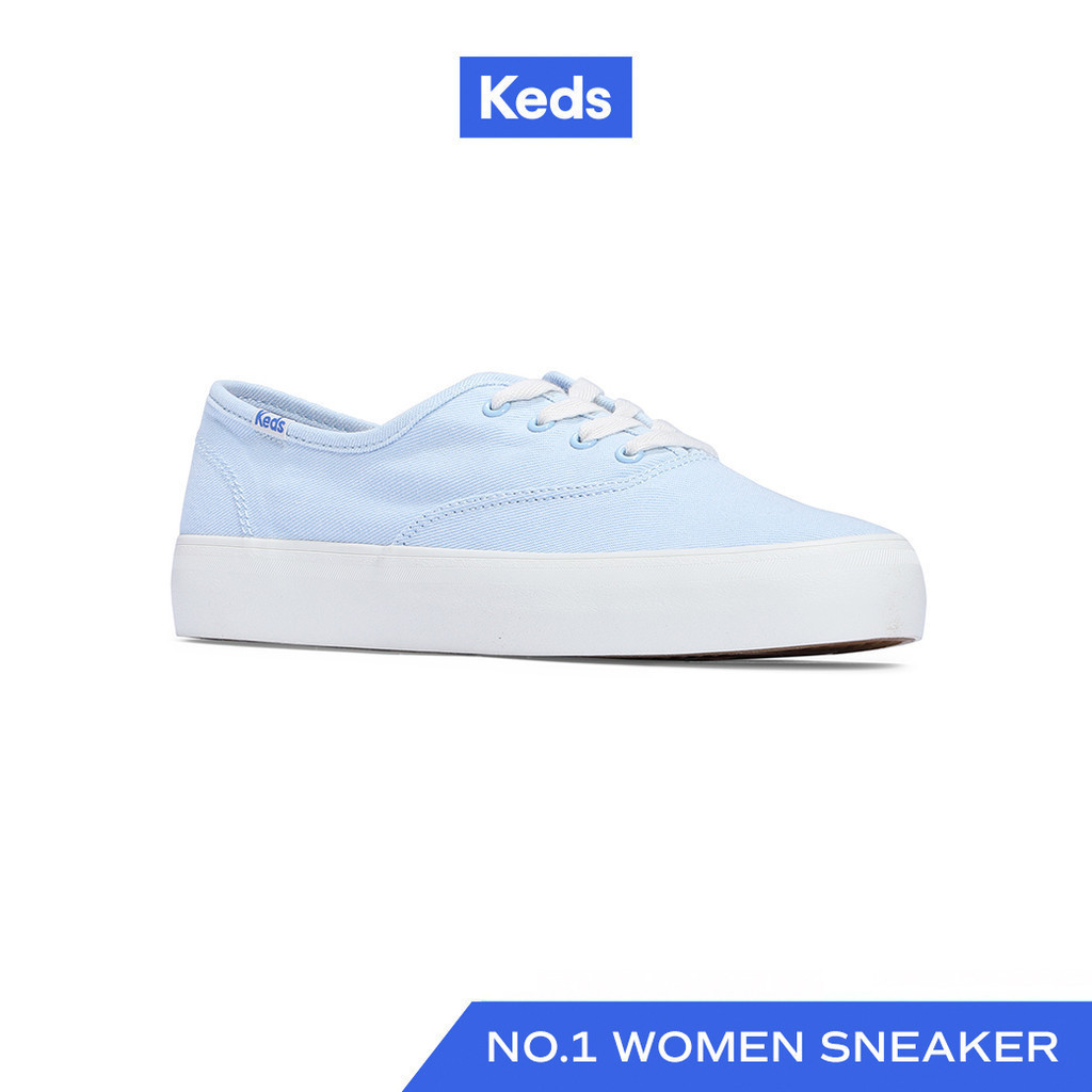 KEDS รองเท้าผ้าใบ แบบผูกเชือก รุ่น CHAMPION GENDER NEUTRAL DENIM สีฟ้า ( WF68227 )