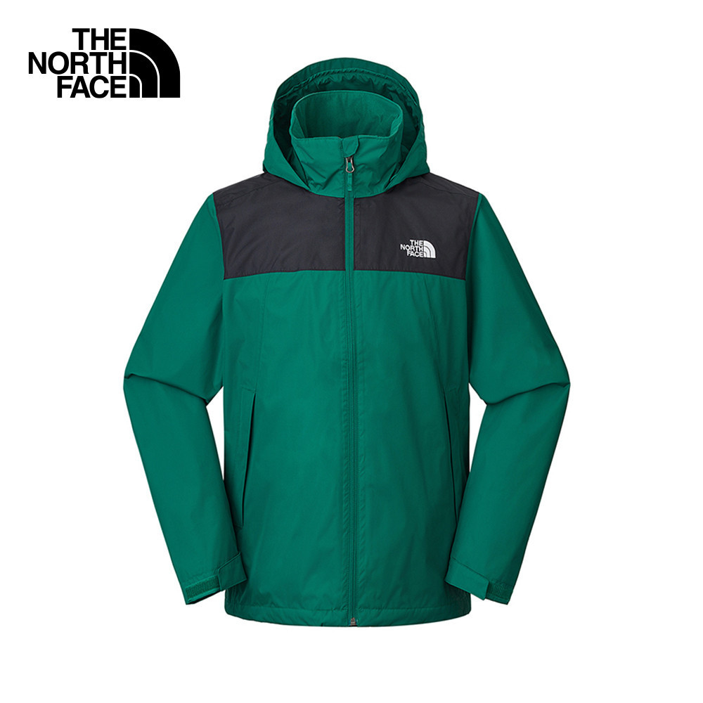 THE NORTH FACE MEN NEW SANGRO DRYVENT JACKET - ดูตารางไซซ์ ASIA (AP) / EVERGREEN/TNF BLACK เสื้อกันฝนผู้ชาย