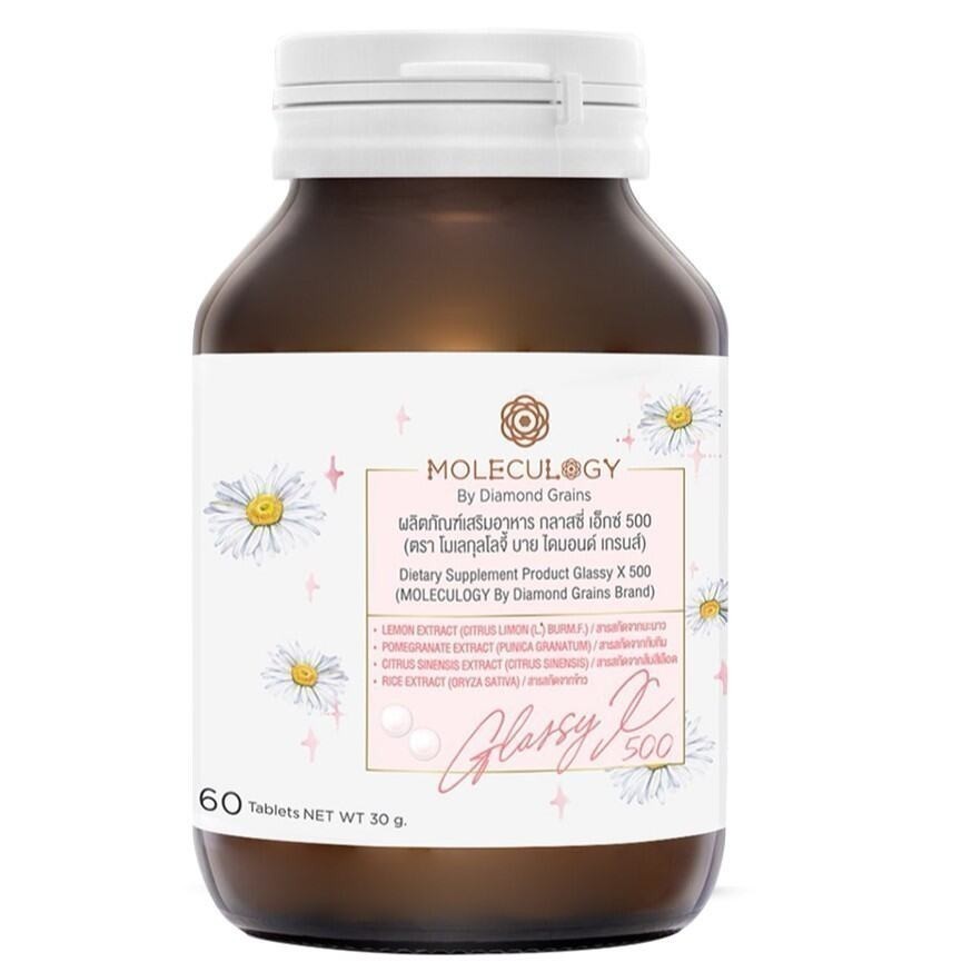 MOLECULOGY GlassyX ผลิตภัณฑ์เสริมอาหาร กลาสซี่ เอ็กซ์ 500 (60 เม็ด/กระปุก)