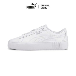 PUMA BASICS - รองเท้ากีฬาผู้หญิง Smash Platform v2 L สีขาว  …