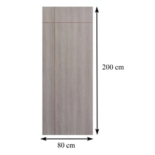 AZLE ประตูภายในเมลามีน VALENTINO 80X200 ซม. สีน้ำตาล ไม่เจาะลูกบิด จัดส่งโดย HomePro