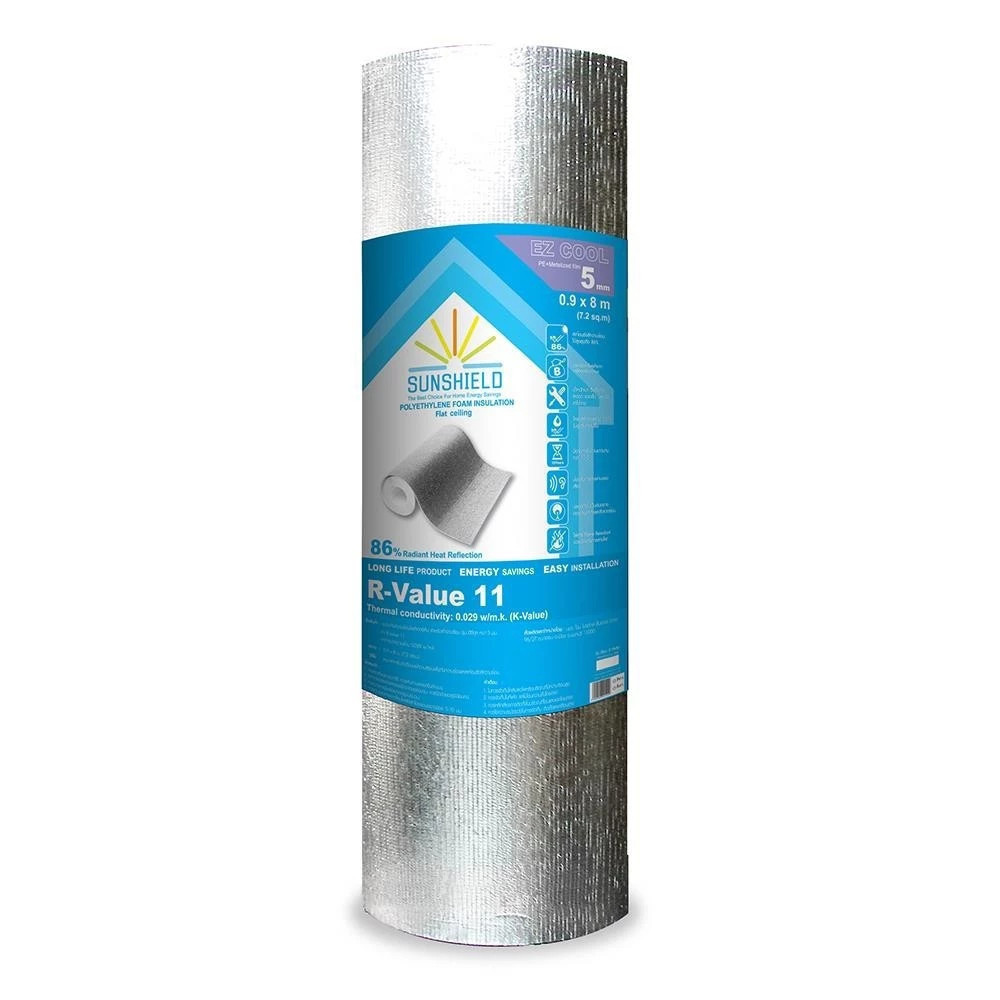 SUNSHIELD ฉนวนกันความร้อน PE หนา 5 มม. 90X800 ซม. จัดส่งโดย HomePro