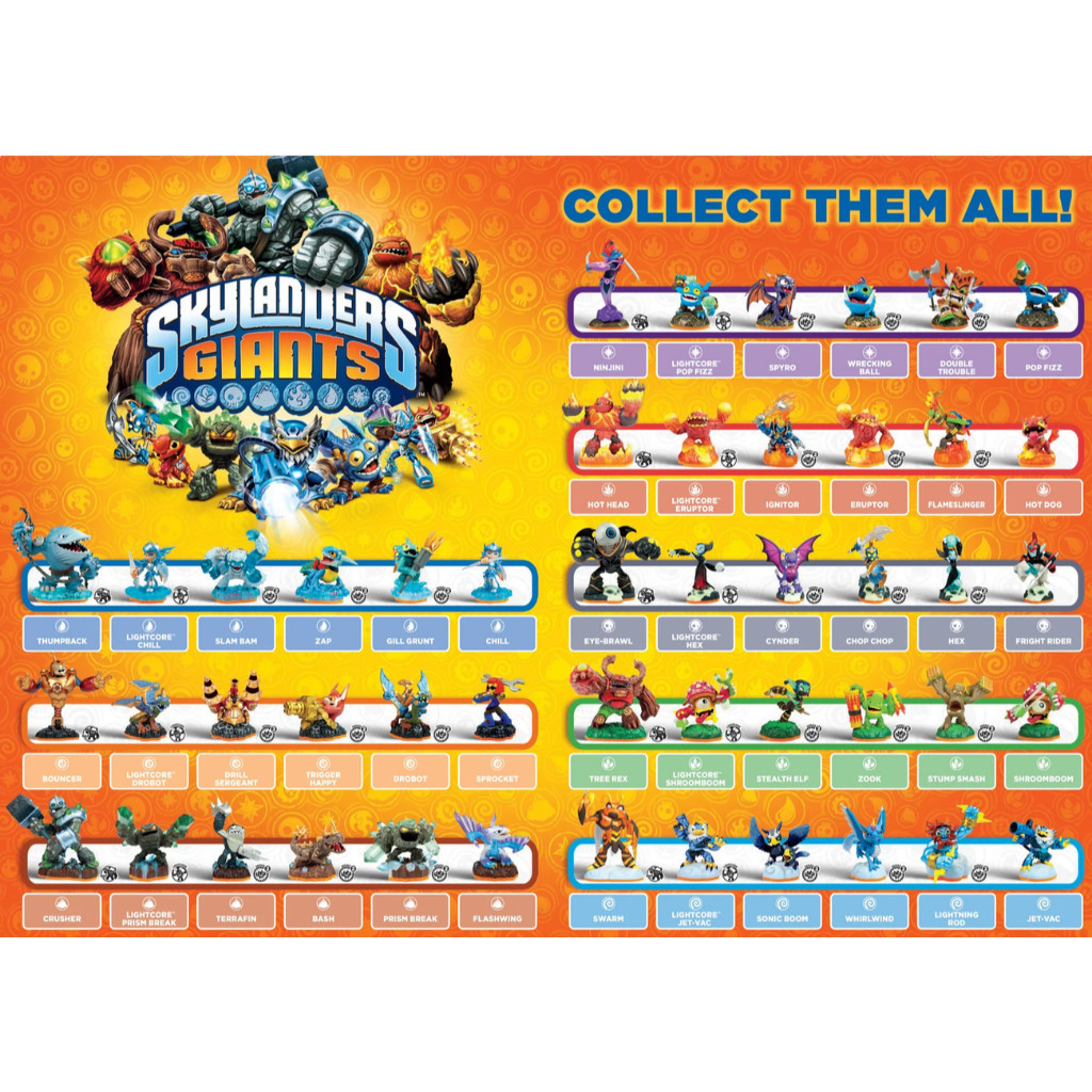 หุ่น Skylanders ภาค Giants / Skylanders - Giants Figures