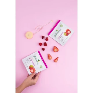 [ขายดี] กรีนเดย์ สตรอเบอร์รี่ อบกรอบ (12 กรัม) Greenday Crispy Strawberry