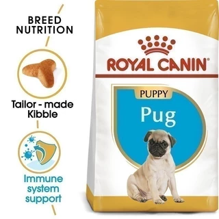 Royal Canin Pug Puppy 1.5kg อาหารเม็ดลูกสุนัข พันธุ์ปั๊ก อายุต่ำกว่า 10 เดือน (Dry Dog Food, โรยัล คานิน)