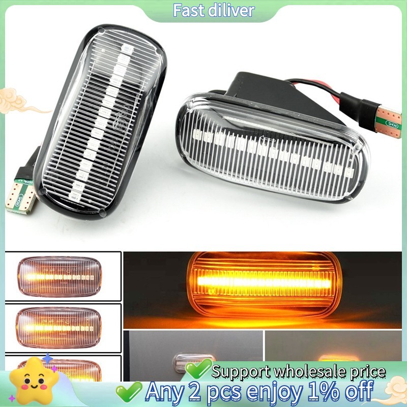 รถ LED แบบไดนามิกด้านข้างสัญญาณโคมไฟไฟเลี้ยวสําหรับ Honda Accord Civic Acura CR-V Fit Jazz Odyssey