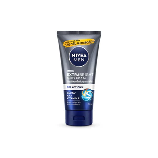 นีเวีย เมน เอ็กซ์ตร้า ไบรท์ มัด โฟม 150 ก. NIVEA เมน โฟมล้างหน้า