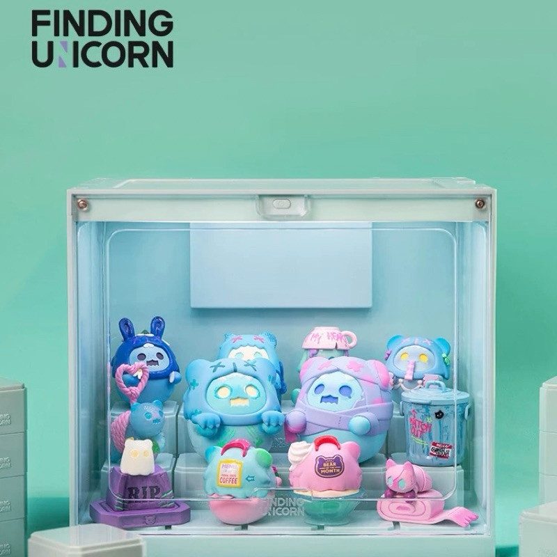 (พร้อมส่ง) Finding Unicorn Gamebox ตู้โชว์โมเดลมีไฟ ปรับชั้นวางได้ ตู้ต่อกันได้หลายชั้น