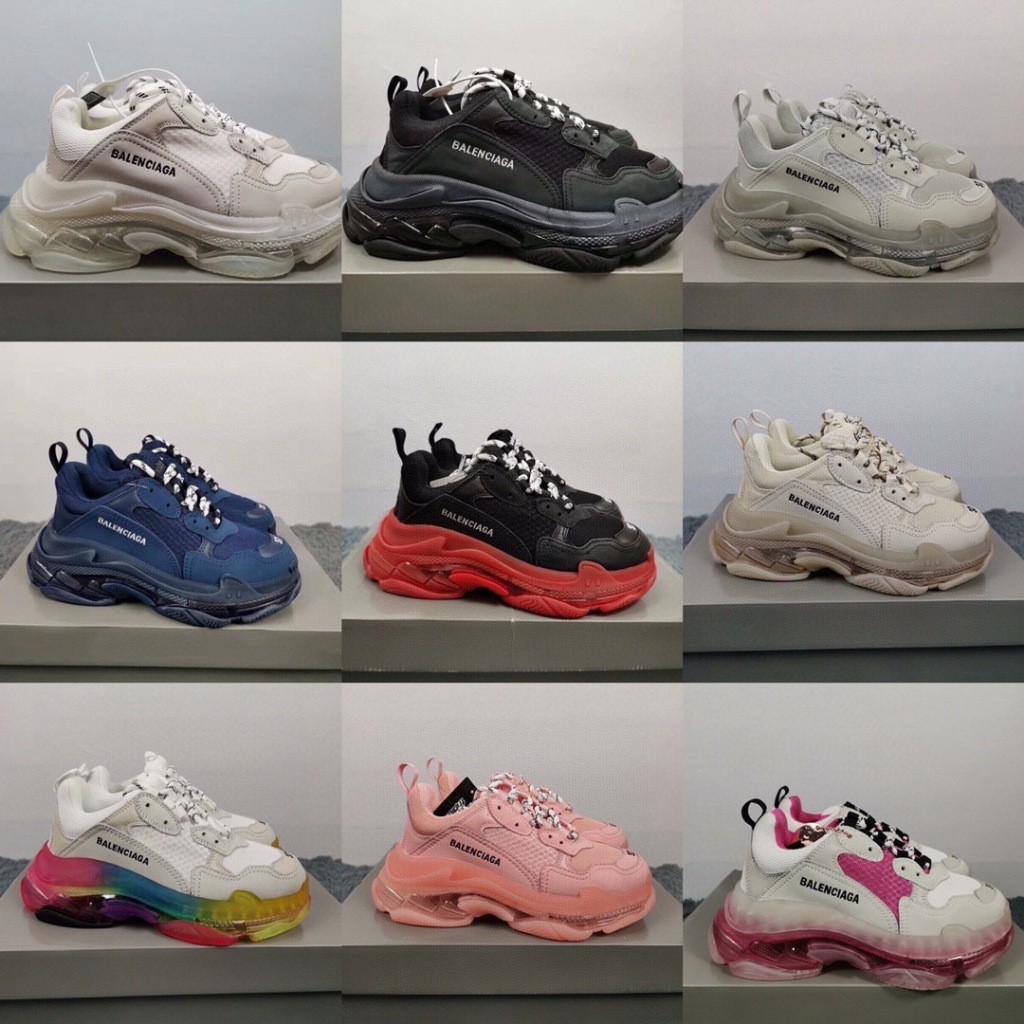 Pre order ราคา5500 Balenciaga บาเลนเซียกา Triple S Sneakers รองเท้ากีฬา รองเท้าผู้ชาย size:35-46