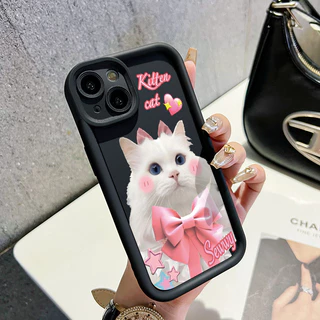 เคสสำหรับ Samsung Galaxy A12 4G A12 5G F12 M12 เคสมือถือลายแมวน่ารัก