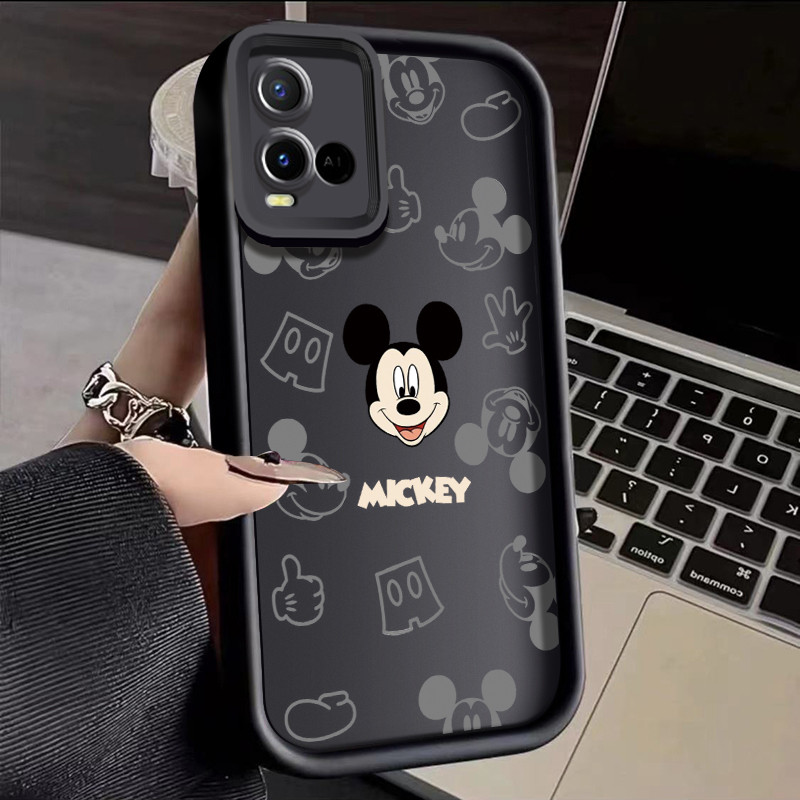 เคสสำหรับ VIVO Y21 Y21s Y21T Y21E Y21A Y21G Y33T Y33s เคสป้องกันซิลิโคนกันตกลายเคสโทรศัพท์มีลายมิกกี้มินนี่