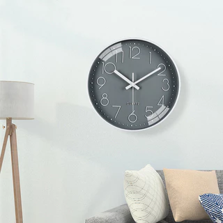 นาฬิกาแขวนผนัง 12นิ้ว 30cm wall clock นาฬิกา เรียบง่ายทันสมัยทรงกลม เข็มเดินเรียบ