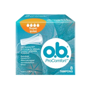 [แพ็คคู่] โอบี โปรคอมฟอร์ท ซูเปอร์ 8ชิ้น O.B. ProComfort (Blossom) Super 8 x2