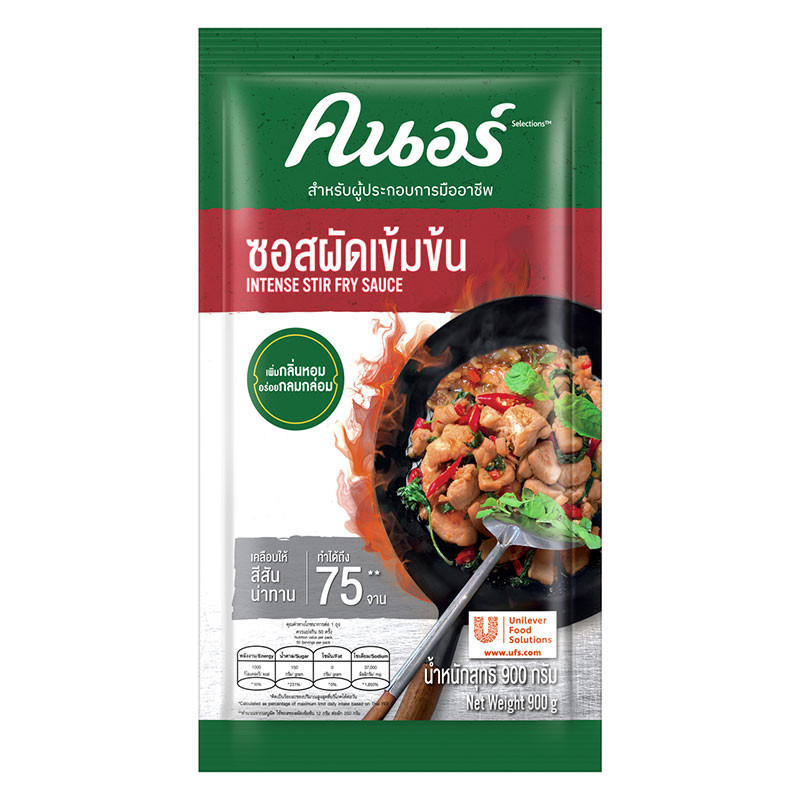 คนอร์ ซอสผัดเข้มข้น 900 ก. / KNORR Intense Stir Fry Sauce 900 g