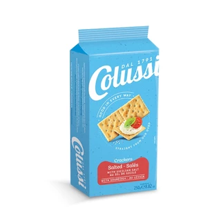 โคลุสซี่ ซอล์ท แครกเกอร์ (รสเค็ม) 250 กรัม │ Colussi Salted Crackers 250 g