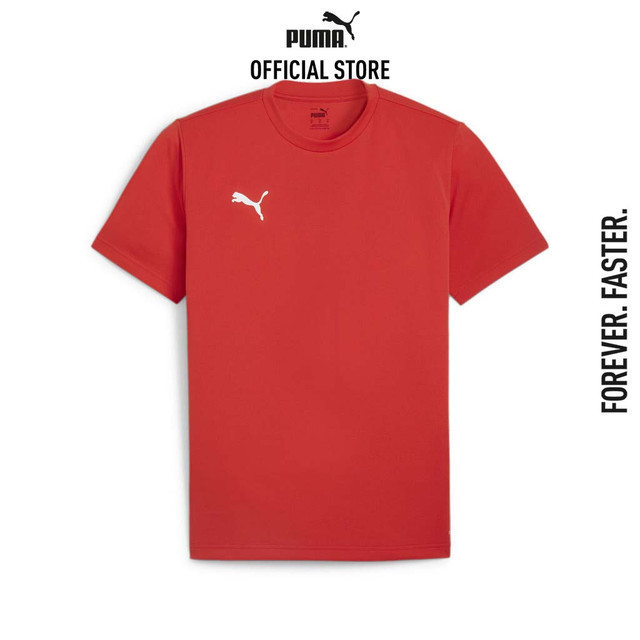 PUMA FOOTBALL - เสื้อฟุตบอลผู้ชายแต่งโลโก้ teamRISE สีแดง - 65870101