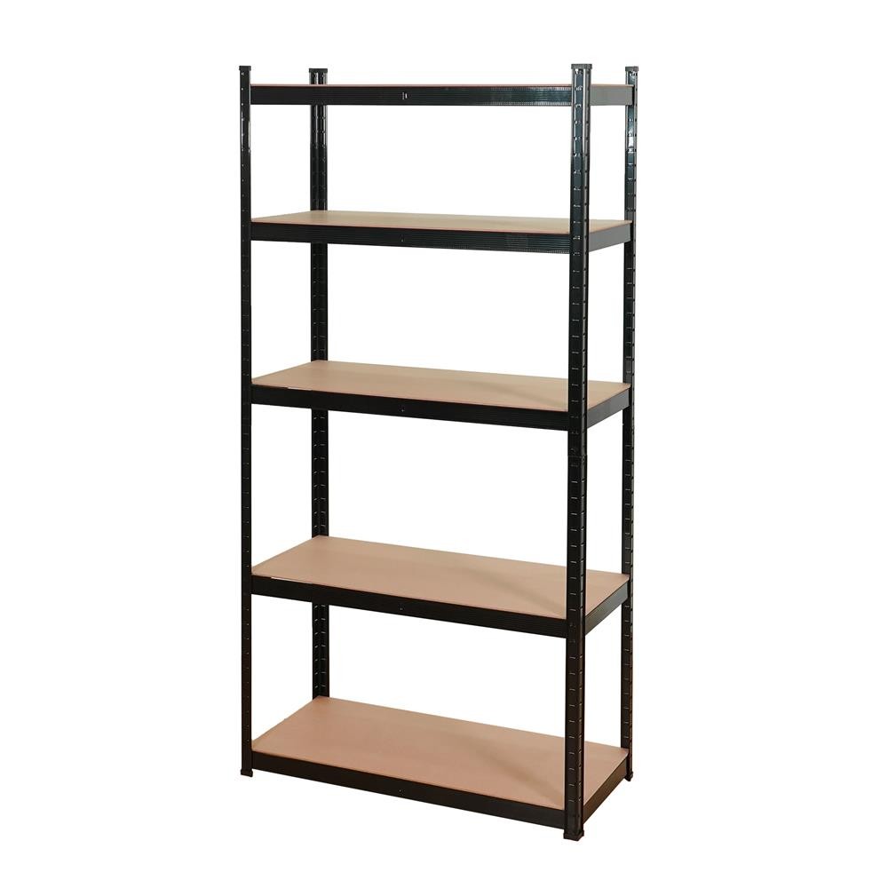 HomePro ชั้นวางของโล่ง 5 ชั้น HARV 90 ซม. สีดำ แบรนด์ FURDINI