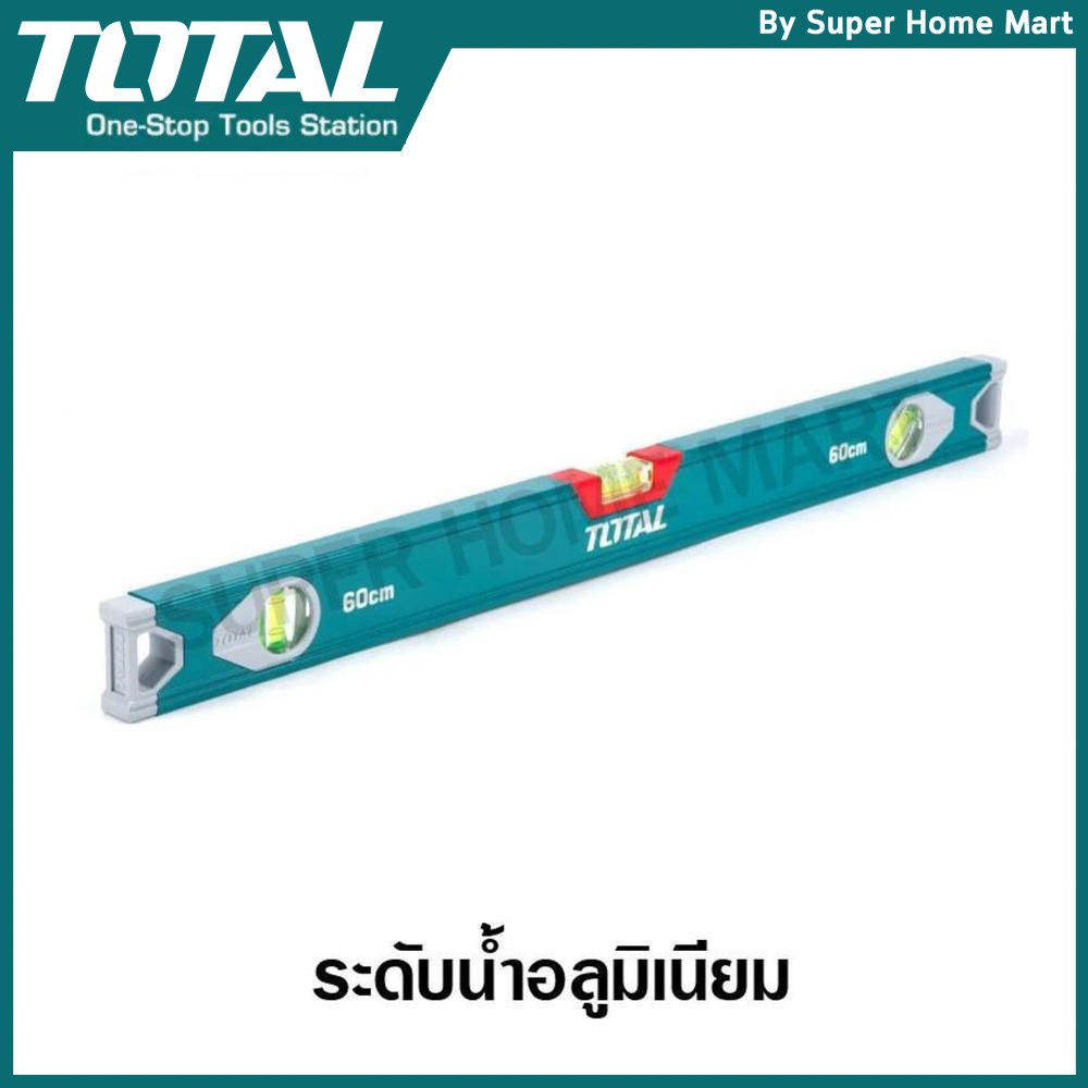 Total ระดับน้ำ อลูมิเนียม ขนาด 60 ซม. (24 นิ้ว) รุ่น TMT2601 / TMT26016 ( Aluminium Level )