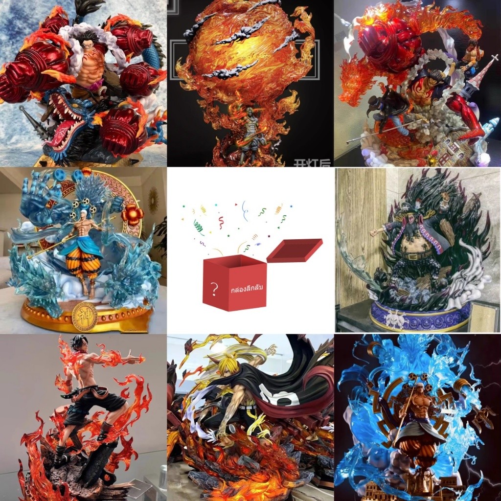 กล่องลึกลับกล่องตาบอดโมเดลฟิกเกอร์ One Piece Luffy Zoro Sanji Ace Hancock Lucky Bag Mystery Box BlinDBox สําหรับตกแต่งโต๊ะทํางาน สํานักงาน