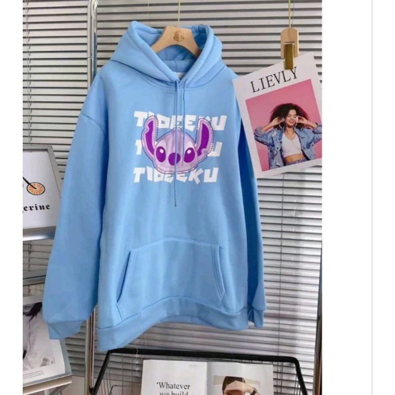 พร้อมส่ง เสื้อแขนยาวสเวตเตอร์มีฮู้ดปักลายการ์ตูนน่ารัก ผ้าสำลีนุ่มๆ