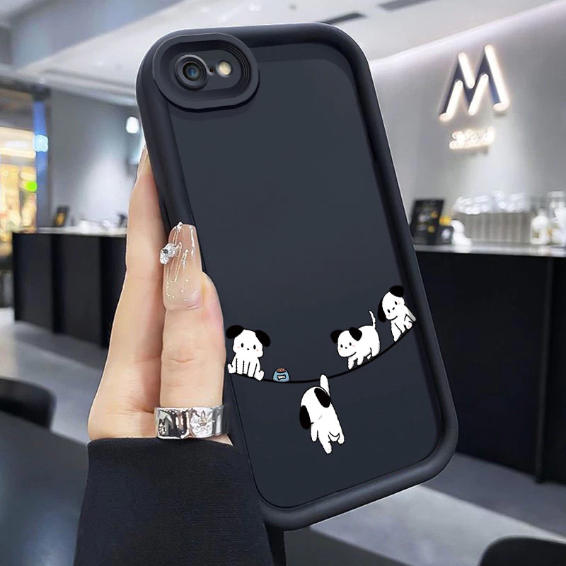เคสสำหรับ iPhone 6 Plus 6s Plus 7 Plus 8 Plus SE 2020 เคสป้องกันโทรศัพท์ซิลิโคนนิ่มแบบเรียบง่ายกันกระแทก