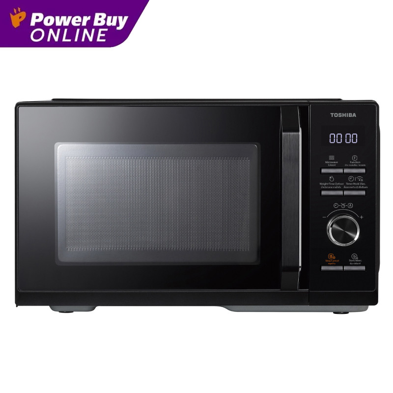 TOSHIBA ไมโครเวฟ (900 วัตต์, 24 ลิตร, สีดำ) รุ่น MW3-SAC24SE(BK)