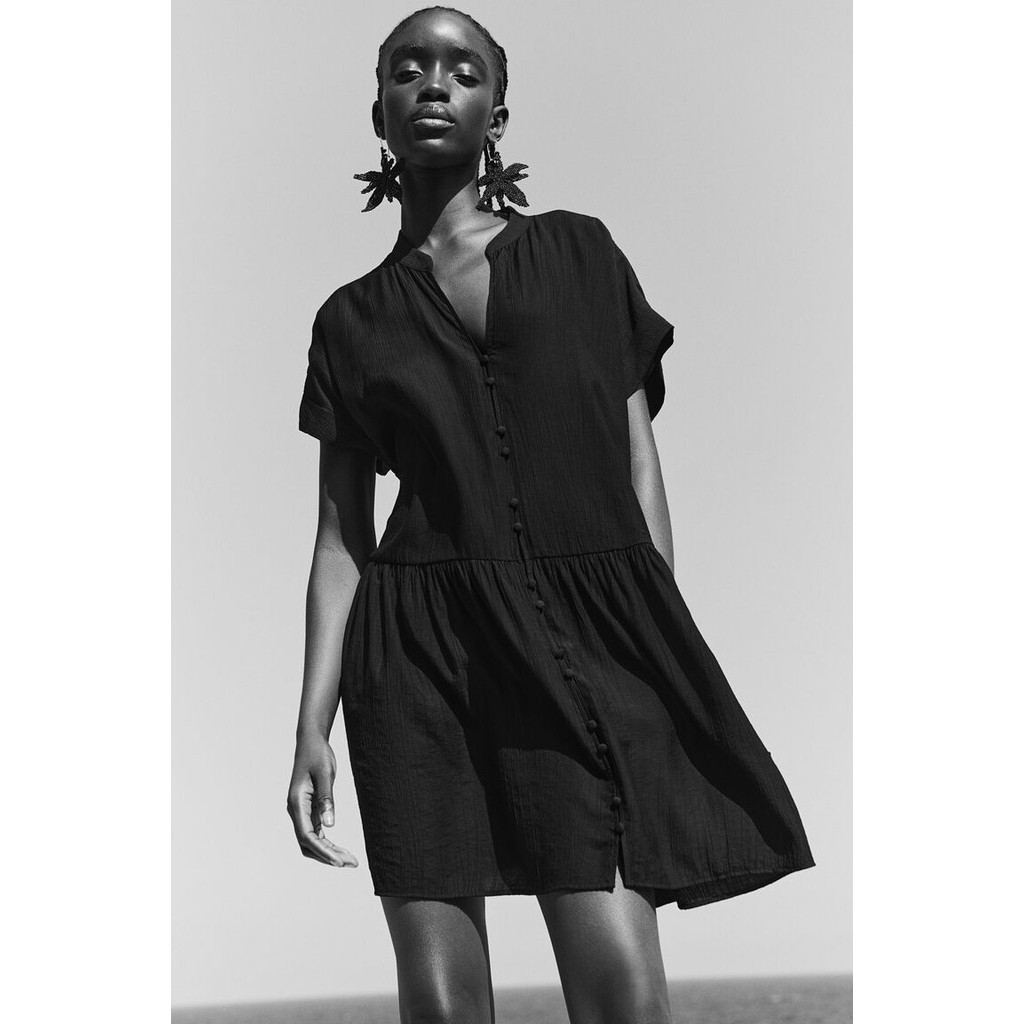 H&M Woman Crinkled tunic dress 1238340_5