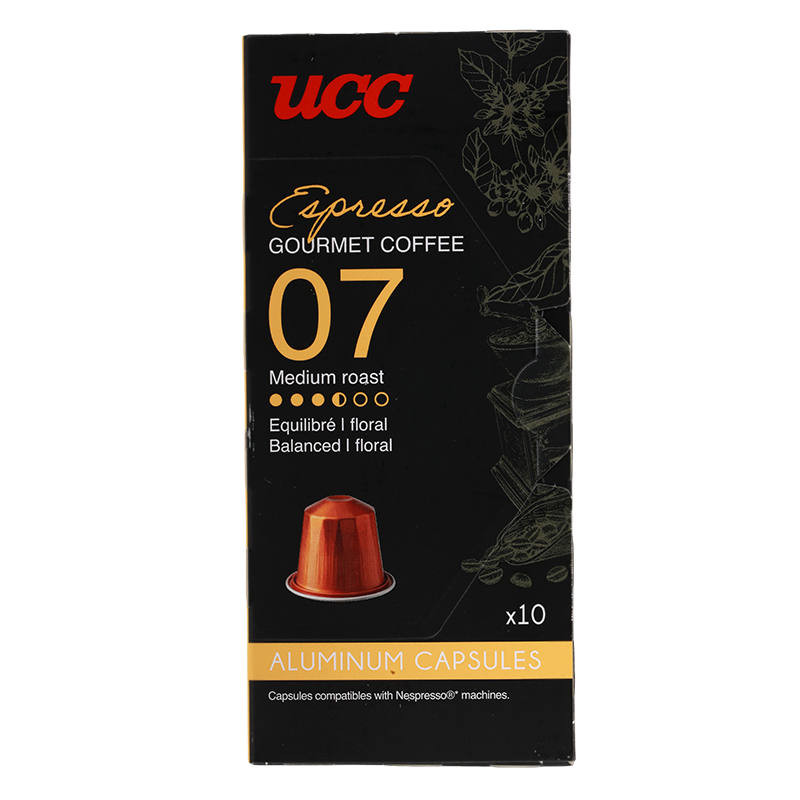 ส่งด่วน 🛵 ยูซีซีเอสเพรสโซ่กูร์เมต์คอฟฟี่ 10แคปซูล 50กรัม 🍤 UCC Espresso Gourmet Coffee 10 Capsules 5