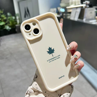 เคสสำหรับ Samsung Galaxy A03 เคสป้องกันการตกซิลิโคนเคสนิ่มใส่โทรศัพท์ใบเมเปิลแบบเรียบง่าย