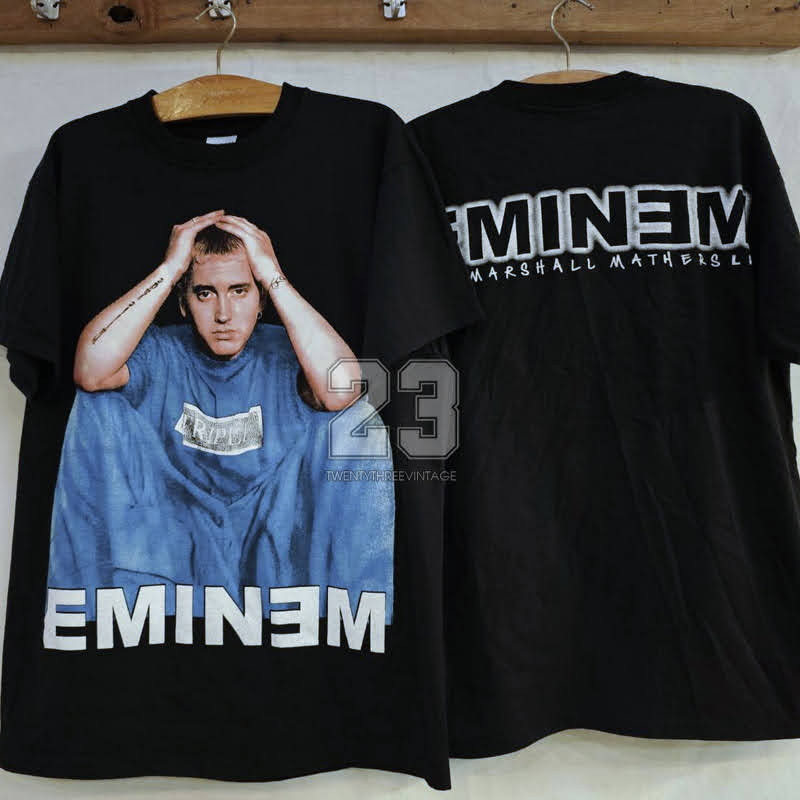 [ 23 ] EMINEM tag made in USA เสื้อวินเทจ เสื้อทัวร์ hip-hop rapper vintage shirt
