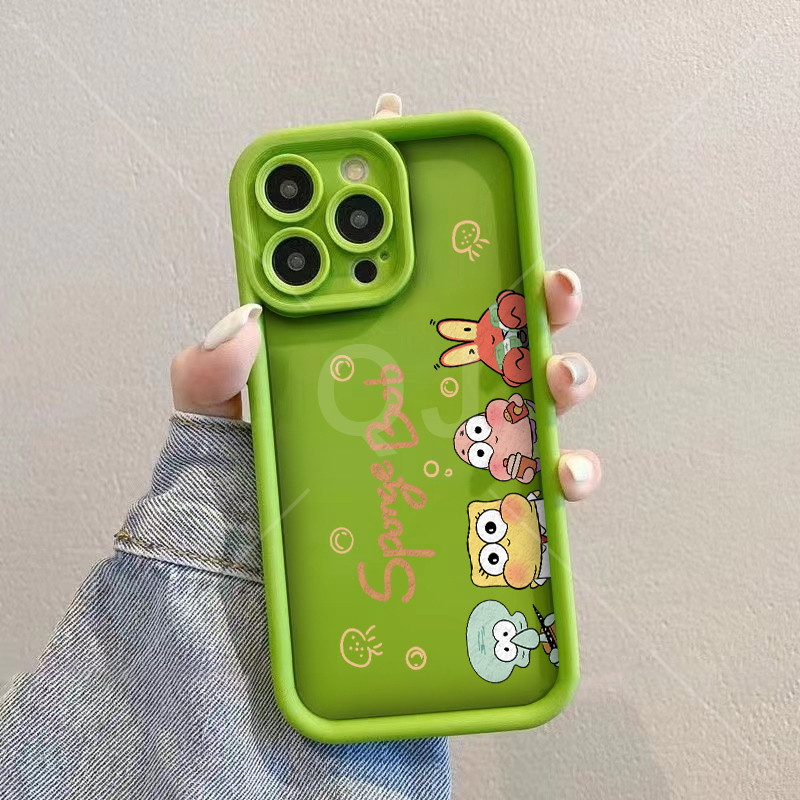 เคส Samsung A16 5G A06 A55 5G A35 5G A25 5G A7 2018 A10 A15 5G A05S A05 A22 5G A70 A70S A01 M10 A01 Core การ์ตูน Bikini Bottom กรณีโทรศัพท์