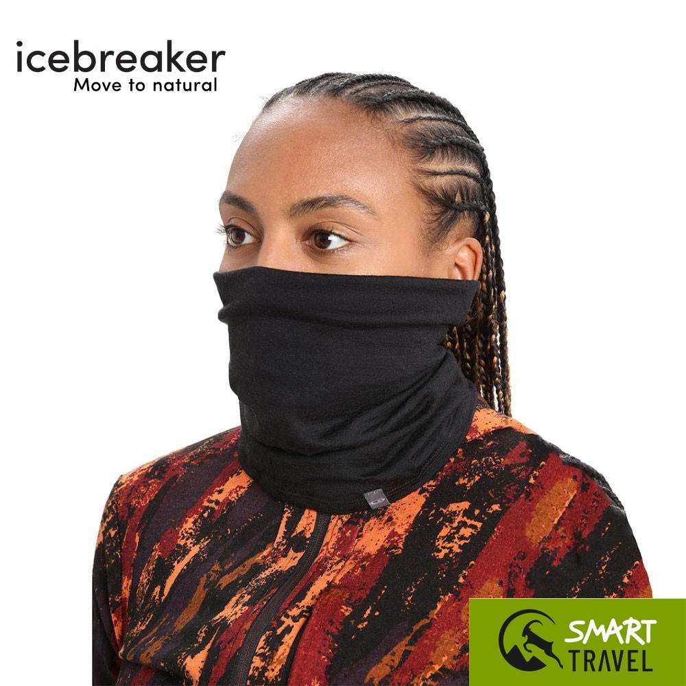 ICEBREAKER U FLEXI CHUTE ผ้าบัฟ Merino Wool สี BLACK