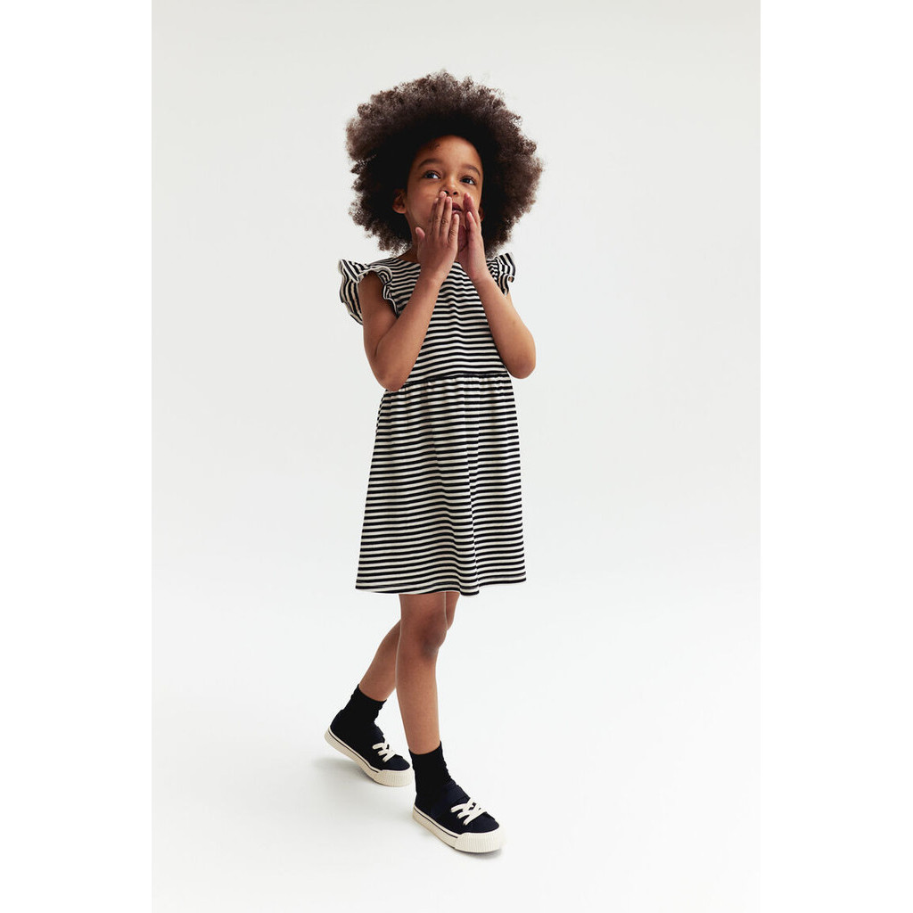 H&M Girl Ribbed jersey dress 1025935_4