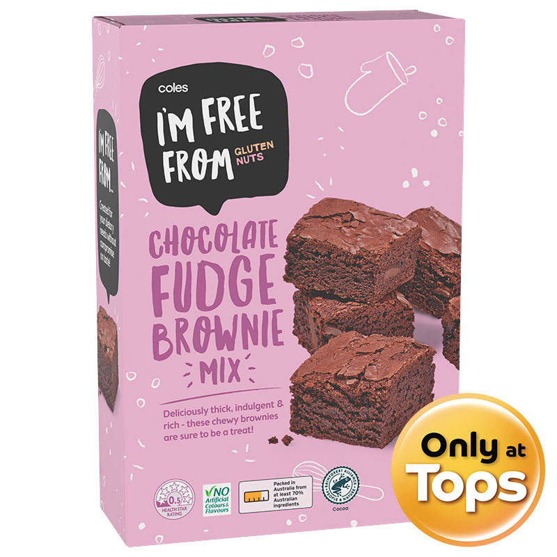 โคลส์ช็อกโกแลตฟัดจ์บราวนี่มิกซ์ 450กรัม / Coles Chocolate Fudge Brownie Mix 450g.[9310645206172]