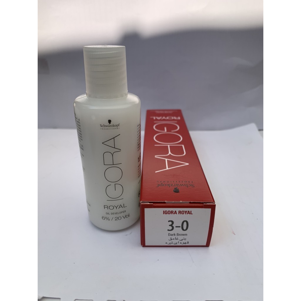 พร้อมส่ง🔥Schwarzkopf IGORA ยาย้อมผม น้ำยาย้อมผม รวมไฮโดรเจน!! ของแท้