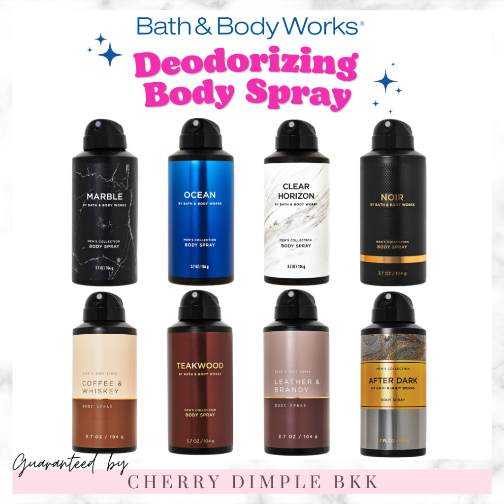 ของแท้·ส่งไว·ถูก BATH AND BODY WORKS Deodorizing Body Spray Men's Collection 104 g