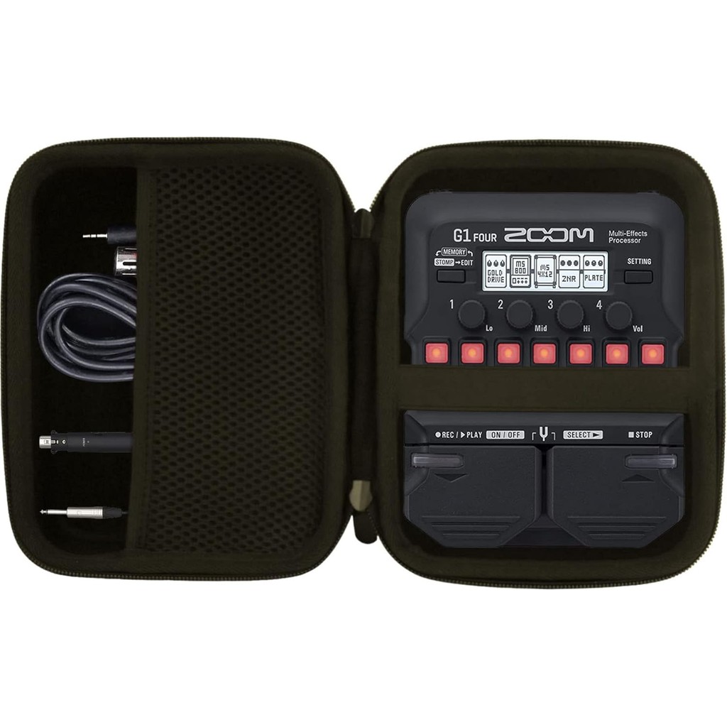 WAIYUJP Storage Case Compatible ZOOM B1/G1/A1 FOUR Zoom Guitar Multi-Effector Protective Storage Cas
